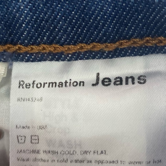 Reformation High & Skinny Ankle Jeans in Geneva Wash Size 26 - Picture 14 of 14